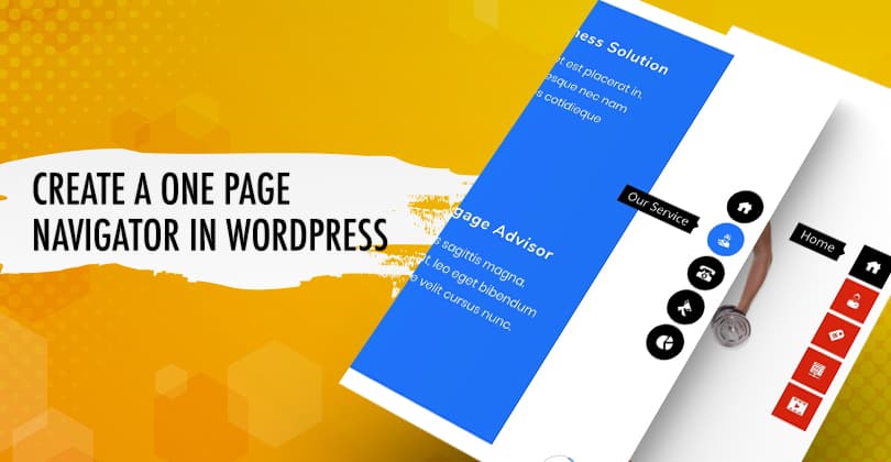 How to Create a One Page Navigator in WordPress?