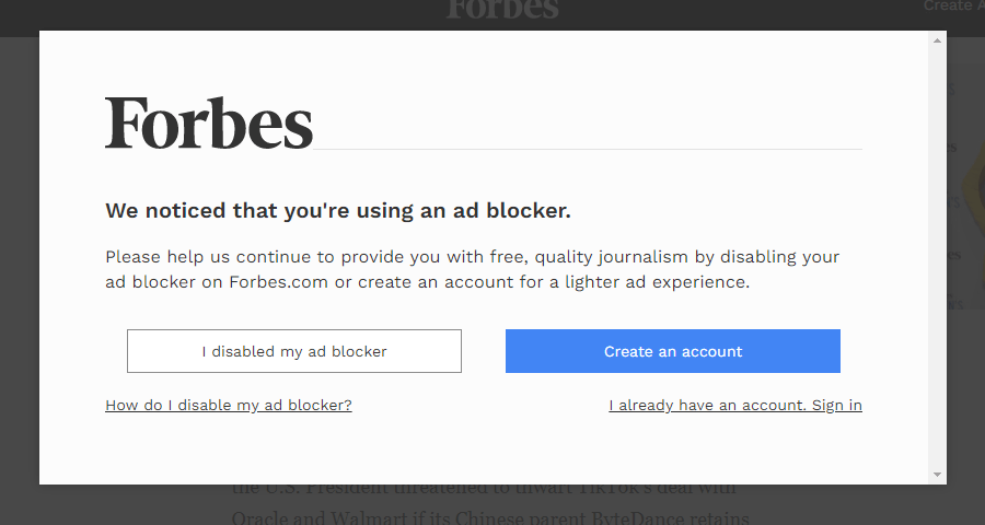 Detect AdBlockers in WordPress