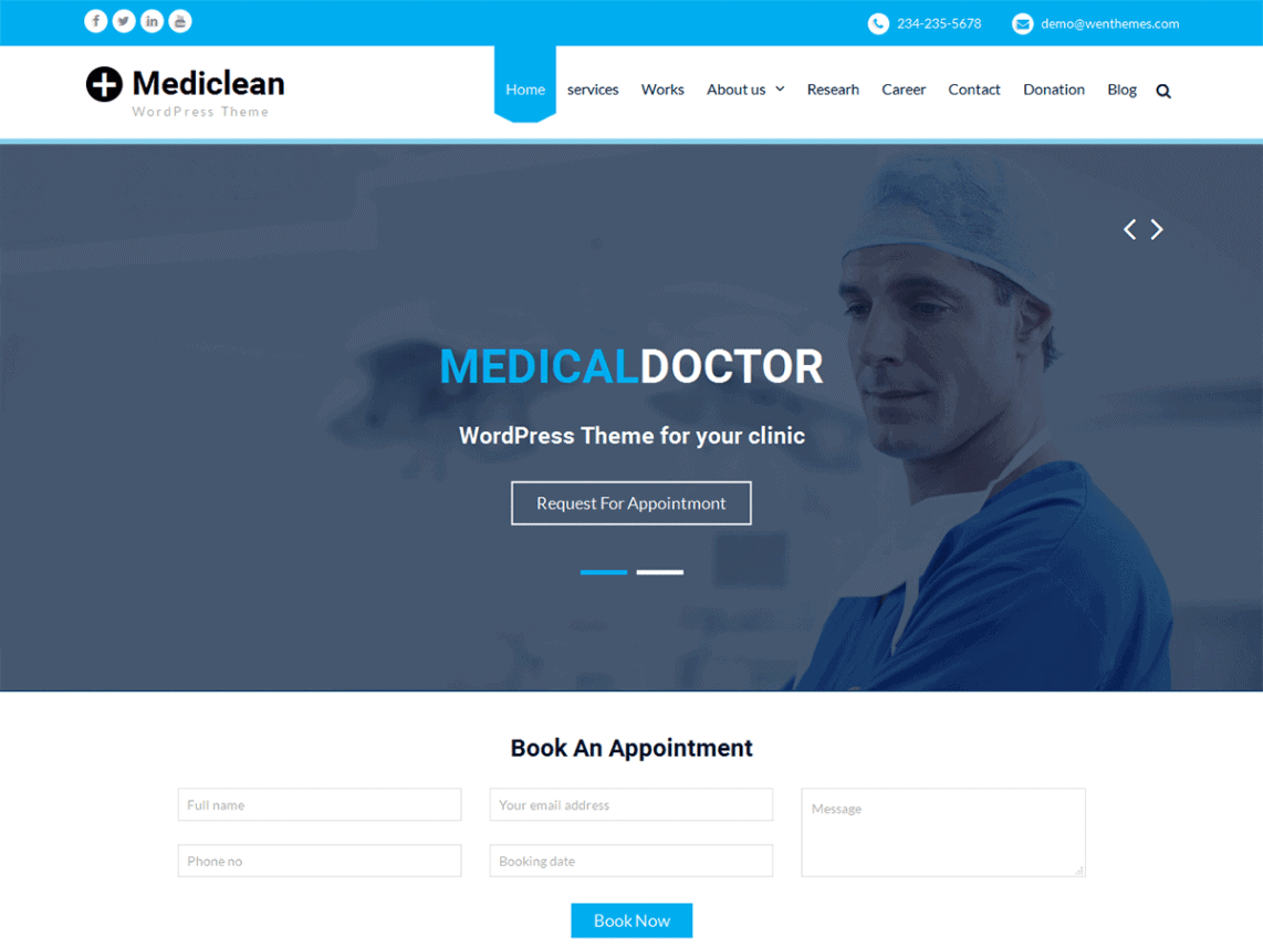 medical wordpress theme